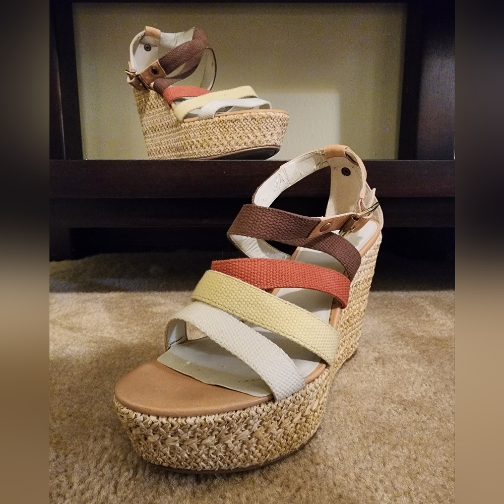 Nine West Strappy Wedge Sandals